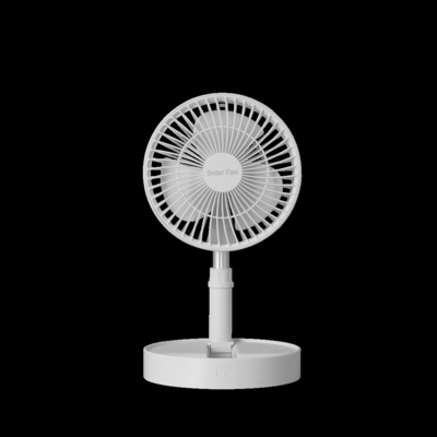 Draagbare Intrekbare Ventilator met Nacht Lichte Vouwende Draadloze Abs Kleine Batterij 5200mah