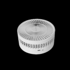 Draagbare Intrekbare Ventilator met Nacht Lichte Vouwende Draadloze Abs Kleine Batterij 5200mah