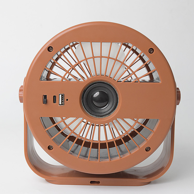 Oplaadbare afstandsbediening USB draagbare tafelventilator met nachtlicht voor kamperen of gezinsgebruik
