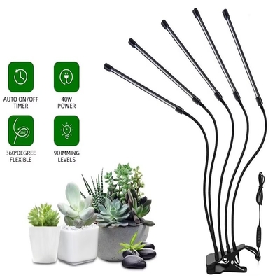 Dimmable Full Spectrum Clip Plant Grow Lamp met roodblauwe lichten voor groenhuis of indoor plant