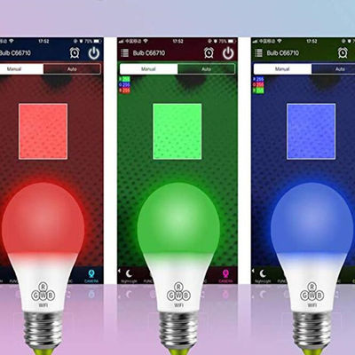 LEIDENE Slimme die RGB Bol door Mobiele toepassing voor KTV door WIFI of Blauwe Tanden wordt gecontroleerd