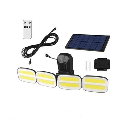 Het zonnemuurlicht met Bewegingssensor voor Yardtuin met 4 past hoekhoofden aan