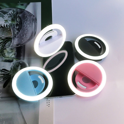 Klem van Cri70 de Selfie Geleide Ring Light Photographic Beauty Flash op In werking gestelde Telefoon Draagbare Batterij