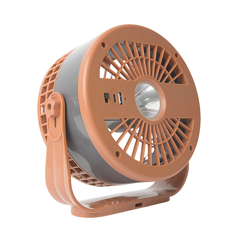 Oplaadbare afstandsbediening USB draagbare tafelventilator met nachtlicht voor kamperen of gezinsgebruik