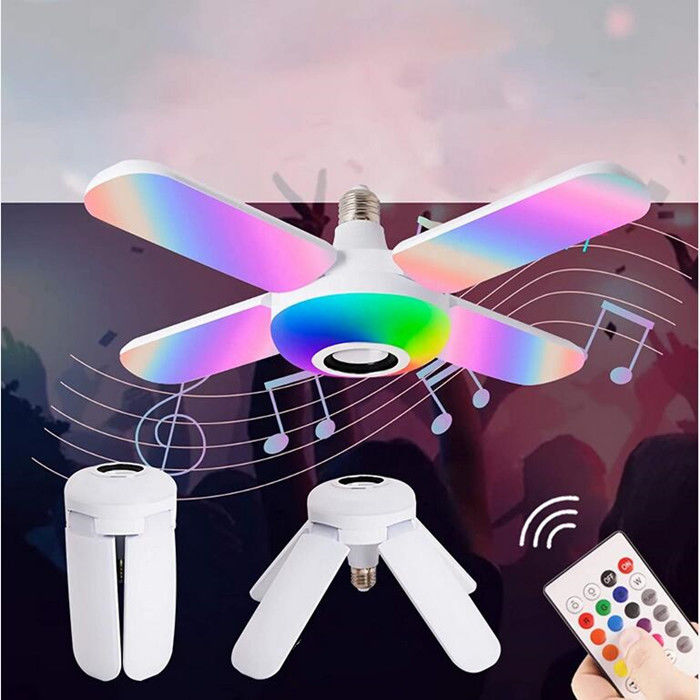 Vier de Lamp van de het Blad20w Bluetooth Muziek van de Bladventilator, Binnen Geleide Gloeilampen Cri80